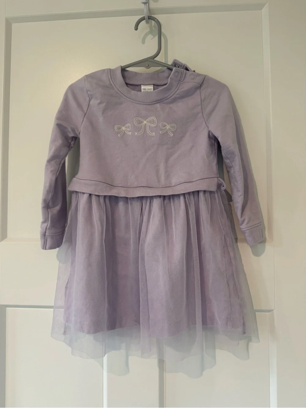 Lilac Tulle Layered Dress for Kids